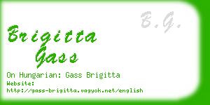 brigitta gass business card